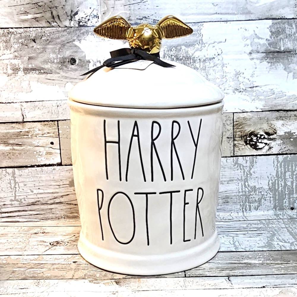 Rae Dunn Harry Potter Golden Snitch Cookie Jar